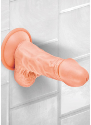 Gode réaliste avec testicules et ventouse 13cm - CC514115